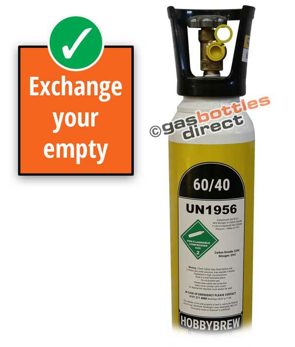 Hobbybrew 60/40 Gas Cylinder Refill